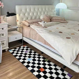 Tapis Rectangulaire Streetwear – Motif Ours & Puzzle Noir & Blanc | Chambre 9