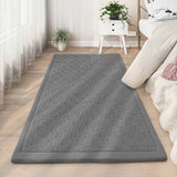 Tapis Rectangulaire Épais Anti-Chute Texture Relief – Salon & Chambre 2