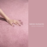 Tapis Rectangulaire Peluche Imitation Lapin Doux – Salon & Chambre 13