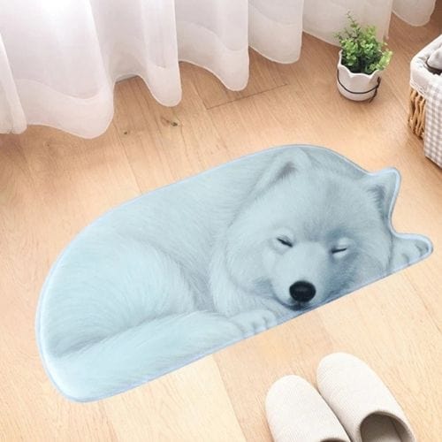 Tapis d'Entrée/Paillasson | 3D Moderne Kilim Persan - Tapinna® Gris / Animal / 40x87cm