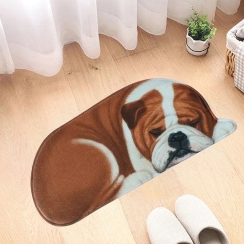 Tapis d'Entrée/Paillasson | 3D Moderne Kilim Persan - Tapinna® Marron / Animal / 40x87cm