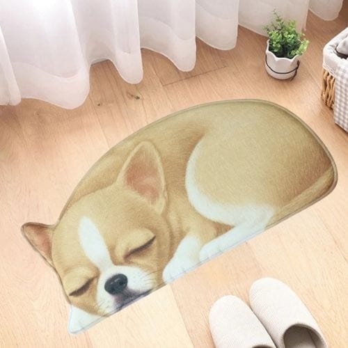 Tapis d'Entrée/Paillasson | 3D Moderne Kilim Persan - Tapinna® Marron / Animal / 40x87cm