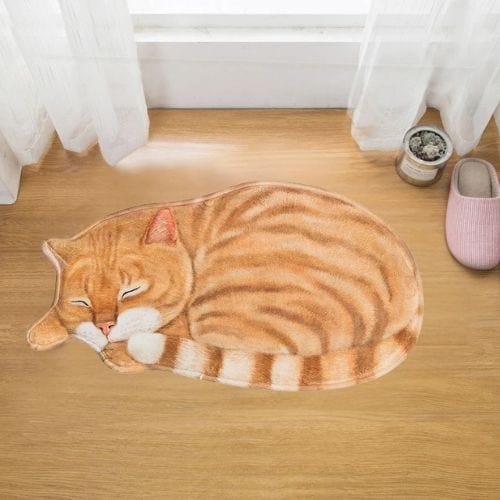 Tapis d'Entrée/Paillasson | 3D Moderne Kilim Persan - Tapinna® Orange / Animal / 40x76cm