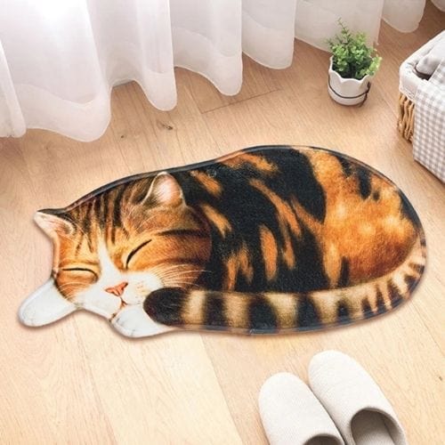 Tapis d'Entrée/Paillasson | 3D Moderne Kilim Persan - Tapinna® Orange / Animal / 40x76cm