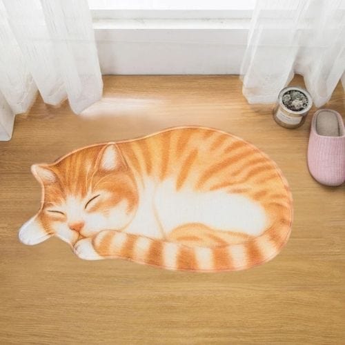 Tapis d'Entrée/Paillasson | 3D Moderne Kilim Persan - Tapinna® Orange / Animal / 40x76cm