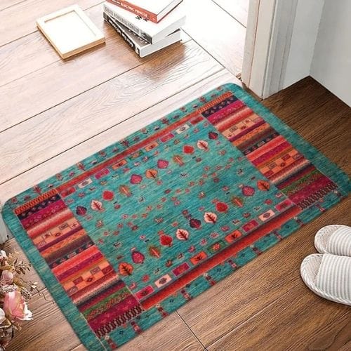 Tapis d'Entrée/Paillasson | Moderne Berbère Bohème - Tapinna® Coloré / Rectangulaire / 40x60cm
