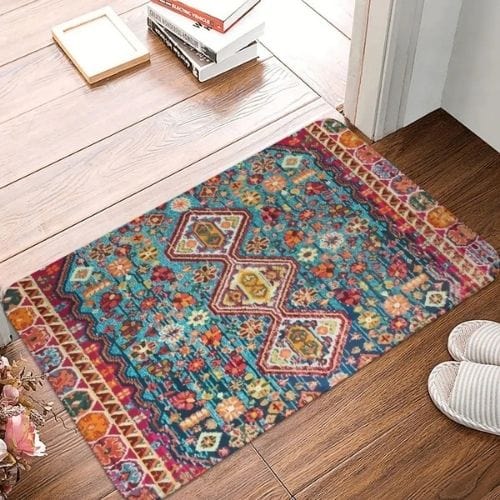 Tapis d'Entrée/Paillasson | Moderne Berbère Bohème - Tapinna® Coloré / Rectangulaire / 40x60cm