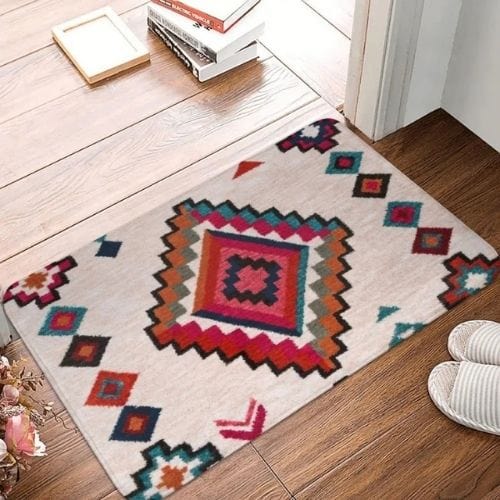 Tapis d'Entrée/Paillasson | Moderne Berbère Bohème - Tapinna® Coloré / Rectangulaire / 40x60cm