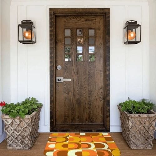 Tapis d'Entrée/Paillasson | Vintage - Tapinna® Orange Coloré / Rectangulaire / 40x60cm