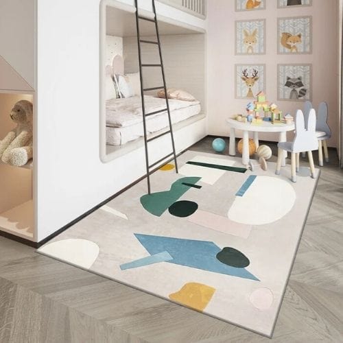 Tapis de Chambre | Bohème Moderne Enfant Tissage - Tapinna® Coloré / Rectangulaire / 60x90cm (23.7x35.4 Pouces)