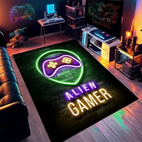 Tapis de Chambre | Gamer Dessin Animé - Tapinna® Coloré / Rectangulaire / 40x60cm