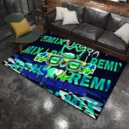 Tapis de Chambre | Gamer Dessin Animé - Tapinna® Vert / Rectangulaire / 40x60cm
