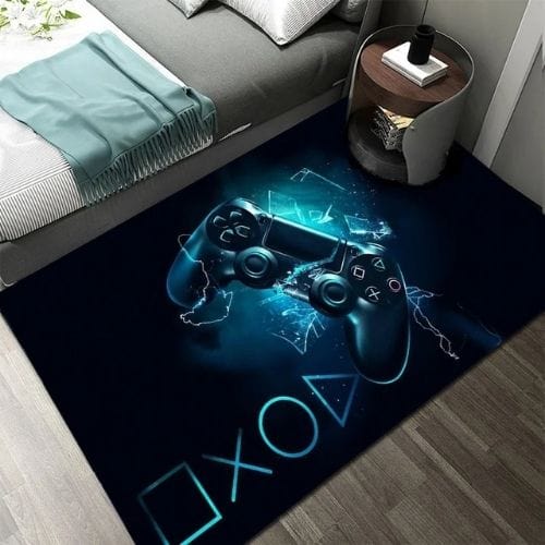 Tapis de Chambre | Gamer Manette Jeu - Tapinna® Bleu / Rectangulaire / 40x60cm