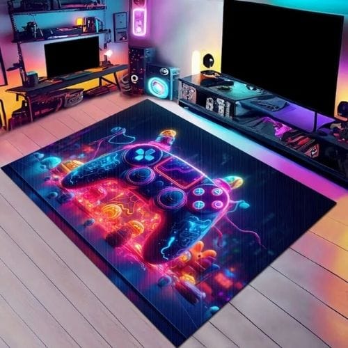Tapis de Chambre | Gamer Manette jeu - Tapinna® Coloré / Rectangulaire / 40x60cm