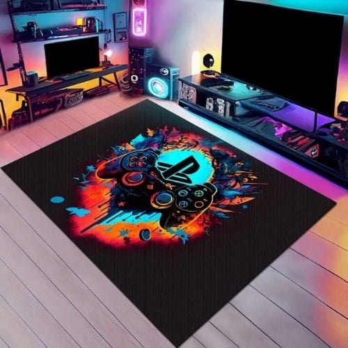 Tapis de Chambre | Gamer Manette jeu - Tapinna® Coloré / Rectangulaire / 40x60cm