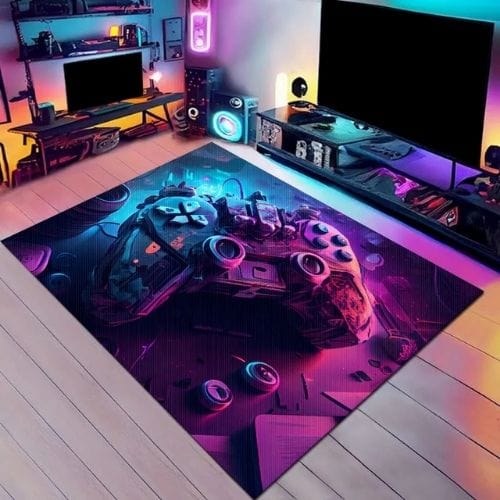 Tapis de Chambre | Gamer Manette jeu - Tapinna® Coloré / Rectangulaire / 40x60cm