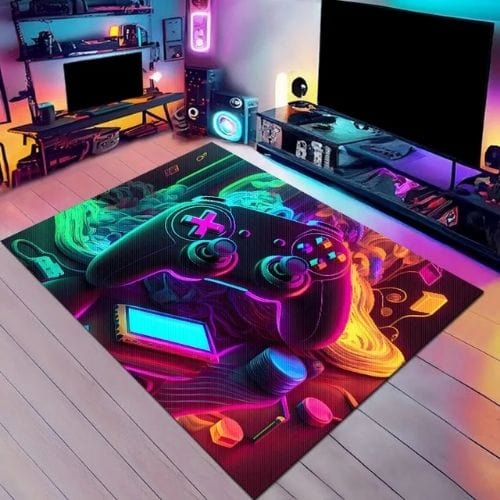 Tapis de Chambre | Gamer Manette jeu - Tapinna® Coloré / Rectangulaire / 40x60cm