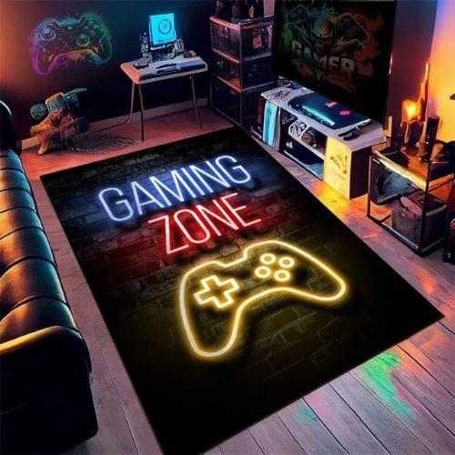 Tapis de Chambre | Gamer Manette Jeu - Tapinna® Coloré / Rectangulaire / 40x60cm