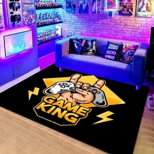 Tapis de Chambre | Gamer Manette jeu - Tapinna® Jaune / Rectangulaire / 40x60cm