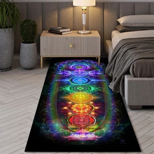 Tapis de Chambre | Moderne Bohème Indien - Tapinna® Coloré / Rectangulaire / 40x60cm (16x24 Pouces)