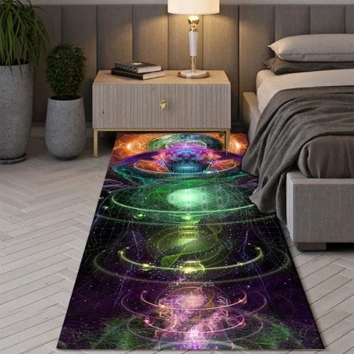 Tapis de Chambre | Moderne Bohème Indien - Tapinna® Coloré / Rectangulaire / 40x60cm (16x24 Pouces)