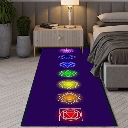 Tapis de Chambre | Moderne Bohème Indien - Tapinna® Coloré / Rectangulaire / 40x60cm (16x24 Pouces)