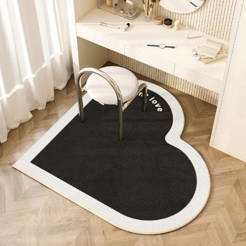 Tapis de Chambre | Moderne Scandinave Forme Cœur - Tapinna® Gris / Cœur / 80x80cm