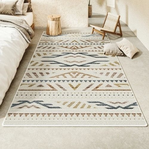 Tapis de Chambre | Moderne Scandinave Persan Tissage - Tapinna® Beige / Rectangulaire / 60x90cm (23.6x35.4 Pouces)