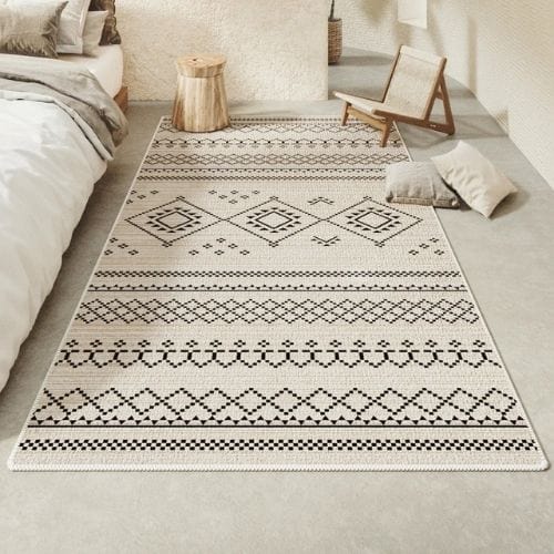 Tapis de Chambre | Moderne Scandinave Persan Tissage - Tapinna® Beige / Rectangulaire / 60x90cm (23.6x35.4 Pouces)