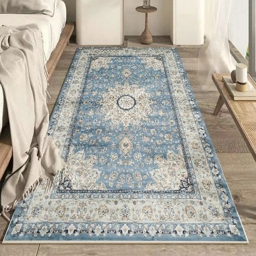 Tapis de Chambre | Moderne Scandinave Persan Tissage - Tapinna® Bleu / Rectangulaire / 60x90cm (23.6x35.4 Pouces)