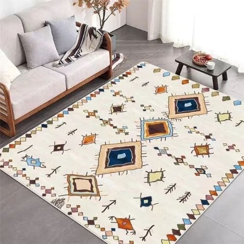 Tapis de Chambre | Moderne Scandinave Persan Tissage - Tapinna® Coloré / Rectangulaire / 60x90cm (23.6x35.4 Pouces)