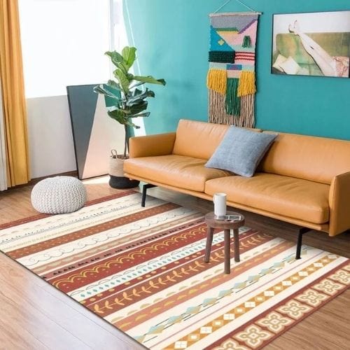 Tapis de Chambre | Moderne Scandinave Persan Tissage - Tapinna® Marron / Rectangulaire / 60x90cm (23.6x35.4 Pouces)