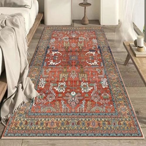Tapis de Chambre | Moderne Scandinave Persan Tissage - Tapinna® Rouge / Rectangulaire / 60x90cm (23.6x35.4 Pouces)