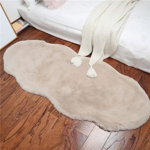 Tapis de Chambre | Shaggy Uni Moderne Luxe Poil Long - Tapinna® Gris / Irrégulier / 40x60cm