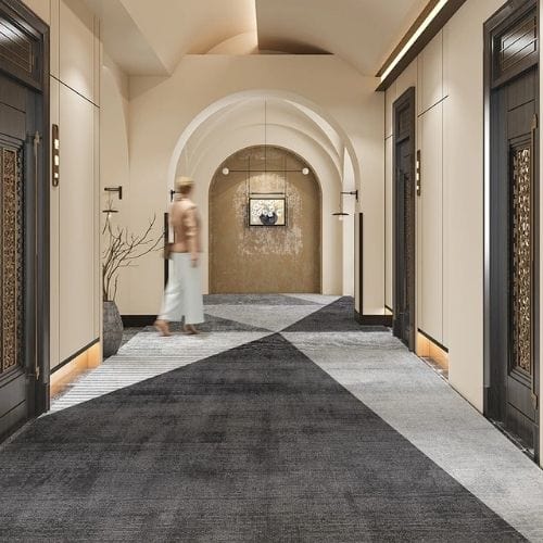 Tapis de Couloir | Kilim Européen Poil Ras - Tapinna® Gris / Rectangulaire / 40x60cm
