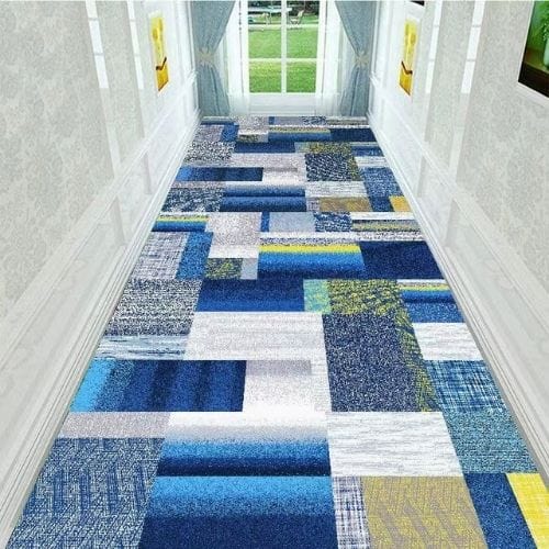 Tapis de Couloir | Long Luxe Européen - Tapinna® Bleu / Rectangulaire / 60x100cm