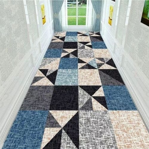 Tapis de Couloir | Long Luxe Européen - Tapinna® Bleu / Rectangulaire / 60x100cm