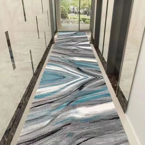 Tapis de Couloir | Long Luxe Européen - Tapinna® Turquoise / Rectangulaire / 60x100cm