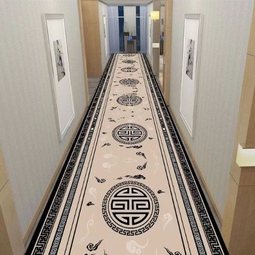 Tapis de Couloir | Moderne Européen - Tapinna® Beige / Rectangulaire / 60x100cm