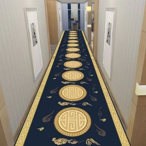 Tapis de Couloir | Moderne Européen - Tapinna® Bleu / Rectangulaire / 60x100cm
