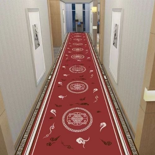 Tapis de Couloir | Moderne Européen - Tapinna® Rouge / Rectangulaire / 60x100cm