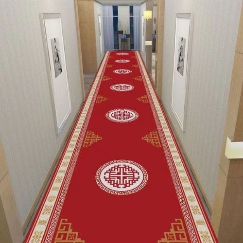 Tapis de Couloir | Moderne Européen - Tapinna® Rouge / Rectangulaire / 60x100cm