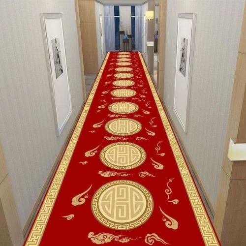 Tapis de Couloir | Moderne Européen - Tapinna® Rouge / Rectangulaire / 60x100cm