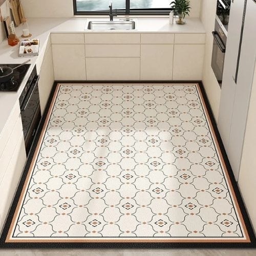 Tapis de Cuisine | Moderne - Tapinna® Beige / Rectangulaire / 50x80cm