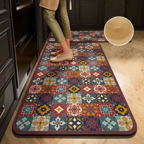Tapis de Cuisine | Moderne - Tapinna® Coloré / Rectangulaire / 40x60cm