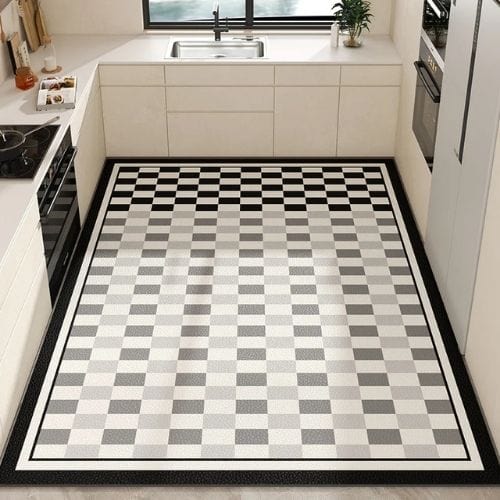 Tapis de Cuisine | Moderne - Tapinna® Gris / Rectangulaire / 50x80cm