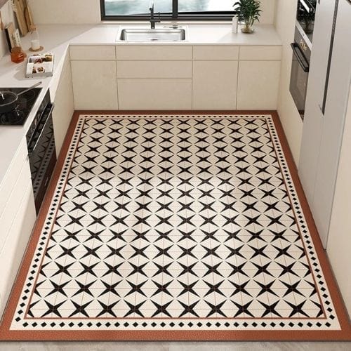 Tapis de Cuisine | Moderne - Tapinna® Marron / Rectangulaire / 50x80cm
