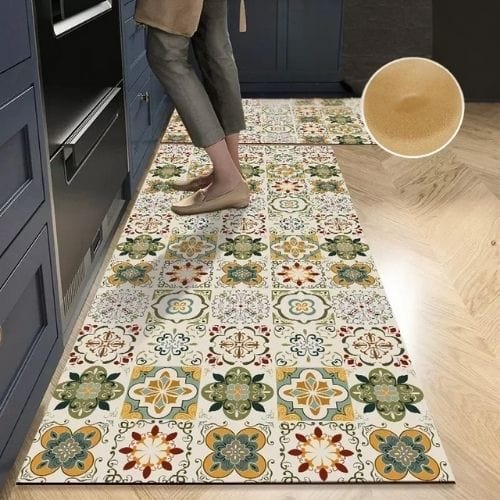 Tapis de Cuisine | Moderne - Tapinna® Vert / Rectangulaire / 40x60cm