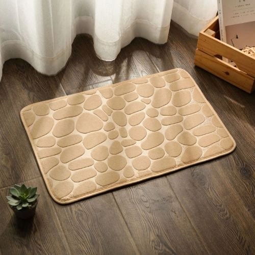 Tapis de Douche | Relief Pavé - Tapinna® Beige / Rectangulaire / 40x60cm