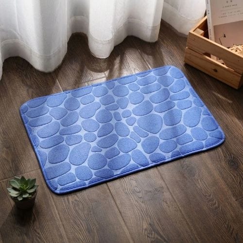 Tapis de Douche | Relief Pavé - Tapinna® Bleu / Rectangulaire / 40x60cm